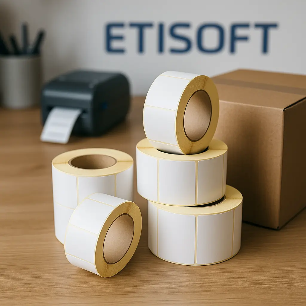 Etykiety na biurku